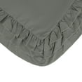 thumbnail image 6 of Unique Bargains Triple Ruffle Bedding Pillow Shams Set of 2 with Envelope Closure Grey Queen, 6 of 7