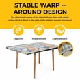 thumbnail image 4 of Bunny Gnomes Easter Table Cloths for 3 Foot Rectangle Tables, Eggs Sage Green Checkered Farmhouse Patio Waterproof Elastic Fitted Tablecloths, Washable Rectangular Table Cover for Camping, 4 of 8