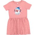 thumbnail image 3 of Inktastic Holiday Snowman Girls Toddler Dress, 3 of 5