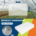 thumbnail image 3 of Gaderth Greenhouse Plastic Sheeting, Clear Greenhouse Plastic Film 50 x 26 Ft - UV Resistant Polyethylene Sheeting for Hoop Houses, Cold Frames & Plant Protection, 3 of 11