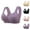 Purple, variant on Front Closure Bras for Older Women Front Snap Plus Size Wireless Seamless Racerback Push Up Bralettes Everyday Bra