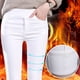 thumbnail image 4 of Leggings gruesos con forro polar, pantalones de cintura alta para mujer, pantalones ajustados con cintura elástica, pantalones casuales de otoño e invierno para mujer, 4 of 5
