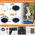 thumbnail image 7 of CITYLE 16FT Trampoline with Enclosure Net, Outdoor Trampoline for Kids and Adults, 1500LBS Trampoline with Basketball Hoop, Galvanized Steel Heavy Duty Trampolines with Xmas Gift, 7 of 7
