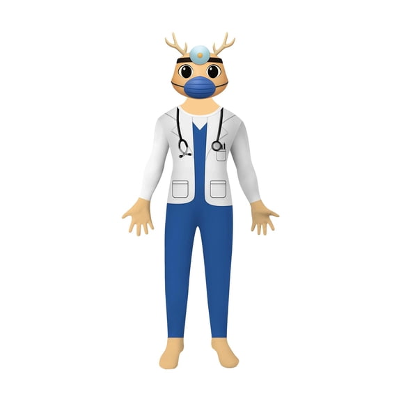 Animal Hospital Costume with Jumpsuit Full Set Outfit, Halloween Costume Suits Party Cosplay 3D Style Anime Cosplay Outfit, Funny Halloween Costumes Cosplay Dress Up Size:110