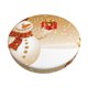 thumbnail image 1 of Disketp Christmas Snowman Gift Funda Redonda para Taburete, Funda de Cojín para Silla de Bar Suave y Elástica-14 inch, 1 of 7