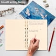 thumbnail image 5 of Wirebound Notebook Hardcover Spiral Notebooks Butterflies and Circular Motif, 60 Pages, 80 GSM, 5.7 x 8.3in, 5 of 7