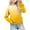 Yellow, variant on SUXIAN Girls Sweatshirt Gradient Print Round Neck Long Sleeve for Autumn Winter Casual Hoodless Wear Black 10-11 Years