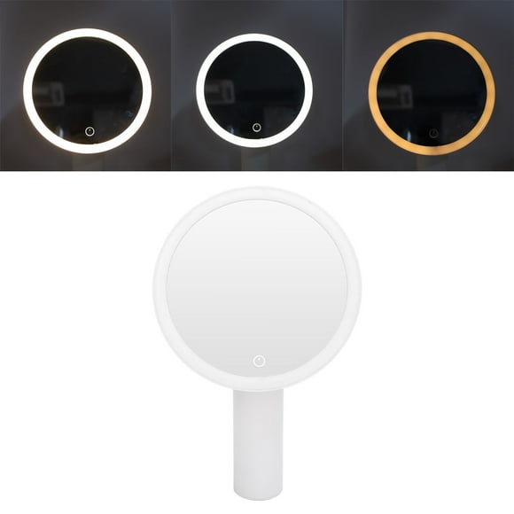 Vanity Mirror with Lights, Adjustable Angles Long Battery Life LED Light Vanity Mirror White for Travel