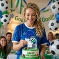 thumbnail image 6 of Super Soccer Goal - Scoring Birthday Candle, Stylish Cartoon Number Design with Soccer Ball & Tassel Accents, Boys Soccer Themed Birthday Parties, Sports Fan Celebrations - Walmart Exclusive, 6 of 6