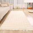 thumbnail image 3 of Lanola Ultra Soft Fluffy Faux Fur Rug, Machine Washable Area Rugs for Bedroom Fluffy Rugs for Living Room, No-Shedding Carpet Sheepskin Rug White 2 x 4 Feet, 3 of 8