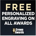 thumbnail image 5 of Personalised Crown Awards Gold Cup Trophies with Custom Engraving, 5.75" Personalized Gold Swirl Cup Achievement Trophy On Black Base Prime, 5 of 6