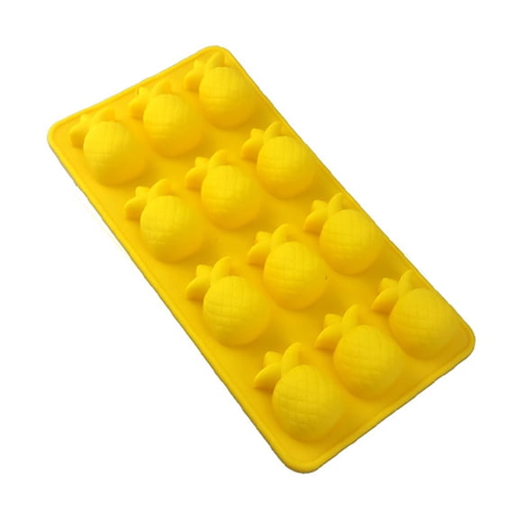 comerut Ice Cube Tray Reusable Heat Resistant DIY Pineapple Coconut Tree Style Silicone Mold Ice Ball Maker for Kitchen