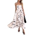 thumbnail image 1 of Vestido largo de verano Tsseiatte para mujer, con tirantes finos, espalda descubierta y corte A, fluido, 1 of 8
