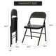 thumbnail image 3 of Yeshouse Juego de 4 sillas plegables de metal resistente, capacidad 160 kg, portátiles y apilables, 3 of 8