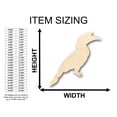thumbnail image 2 of Unfinished Wood Tropical Bird Shape - Craft - up to 46" DIY 36" / 1/2", 2 of 3