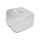thumbnail image 3 of Caja cuadrada para transportar pasteles, bandeja para servir, contenedor multiusos para transporte de pasteles, para transporte de postres, pasteles y Blanco, 3 of 8