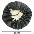 thumbnail image 4 of Satin Bonnet Children‘s Sleeping Cap Soft Night Adjustable Double Sleep Cap, 4 of 5