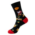 thumbnail image 2 of Adult Novelty Christmas Socks Festive Santa and Bells Design Multi Pack for Holiday, 2 of 3