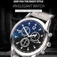 thumbnail image 2 of Mens Watches Clearance Sale Prime,Mens Watches Easy Read Analog Quartz Sport Waterproof Watch for Men Designer Men's Wrist Watches with Stainless Steel Band(B ), 2 of 5