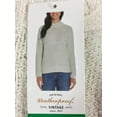 thumbnail image 3 of Weatherproof Vintage Women's Chenille Crewneck Sweater, Whitecap Grey, XL, 3 of 3