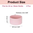 thumbnail image 2 of Funda de Silicona Uxcell para Botella de Agua de 24 oz, 2 Pcs Fundas Protectores Antideslizantes para la Parte Inferior Rosa, 2 of 7