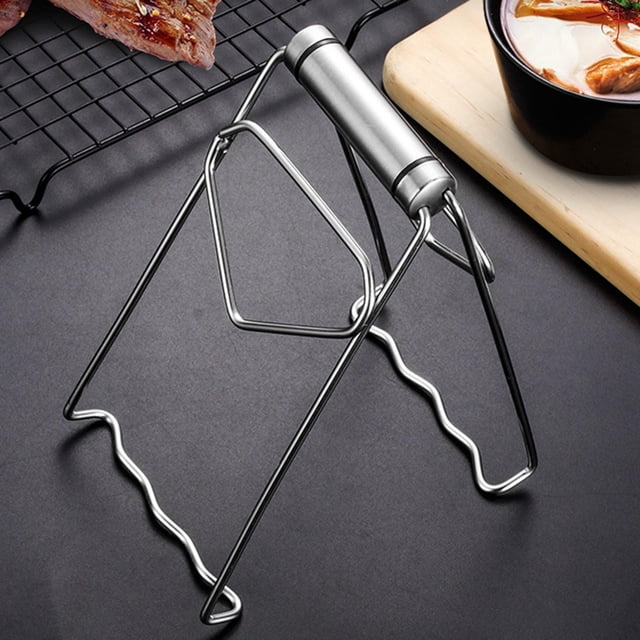 Soporte Elevador plegable de acero inoxidable Baoblaze Clip de cuenco escaldado