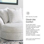Signature Design by Ashley Snodoodle Gray Oversized Swivel Accent Chair