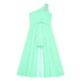 thumbnail image 4 of MSemis Kids Girls Flower Wedding Dress Bridesmaid Princess Romper Party Dress Mint Green 6, 4 of 6
