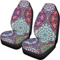 thumbnail image 5 of Pzuqiu Mandala Flower Car Seat Covers Full Set Front and Rear Seat Cover Set Easy to Install Breathable Stretchy Fit for Cars Truck, 5 of 10