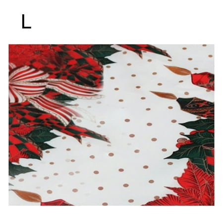 

JHTongC 150x180cm Christmas Themed Printing Table Cloth Rectangle Desk Cover Party Decor
