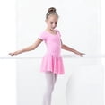 thumbnail image 1 of Vestido de Ballet Leotardos de gimnasia para niñas y niños, Ropa de baile de Ballet de manga corta, faldas de gasa, leotardos de baile con lazo para niños, 1 of 5