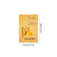 thumbnail image 3 of Bfogop Pocket Hug Cards with Rabbit Glows In The Dark Mini Handheld Hug with Message Cards, Exquisite Paper Craft for Friends/Lovers/Family 3.2×2.2in, 3 of 6