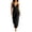 A238-Black, variant on Womens Halter Spaghetti Strap Jumpsuit V Neck with Pocket Loose Casual Summer Vacation Cropped Romper
