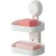 thumbnail image 1 of Double Layer Soap Dish Suction Cup Soap Holder, Strong Sponge Holder Drill-free, Removable, 1 of 5