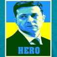 thumbnail image 3 of CafePress - Ukrainian President Zelenskyy Ukraine Flag T Shirt - Womens Tri-blend T-Shirt, 3 of 4