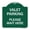 Green & White, variant on SignMission Designer Series Sign - Valet Parking Please Wait Here | Green & Tan 18" X 18" Heavy-Gauge Aluminum Architectural Sign | Protect Your Business & Municipality | Made in the
