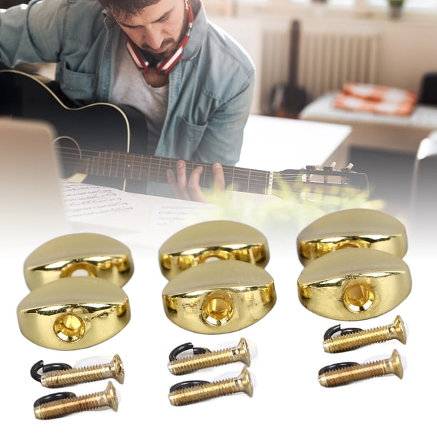 Botones De Clavija De Ajuste De Metal 6pcs, Perillas De Sintonizador De Guitarra