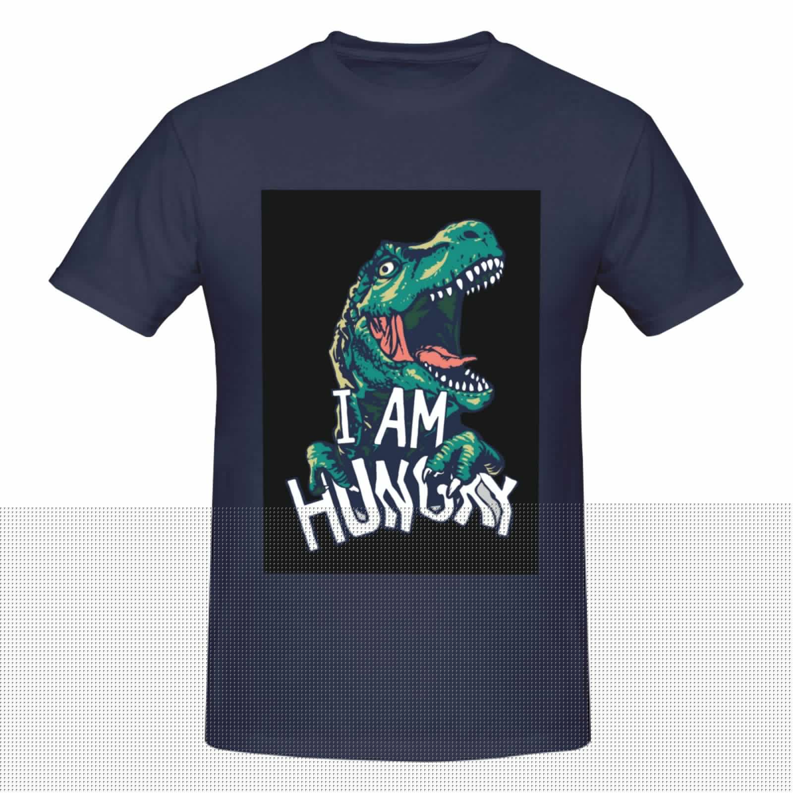 thumbnail image 4 of Bingfone Hungry Tyrannosaurus Men'S Loose Fit Short-Sleeve Pocket T-Shirt, 4 of 7