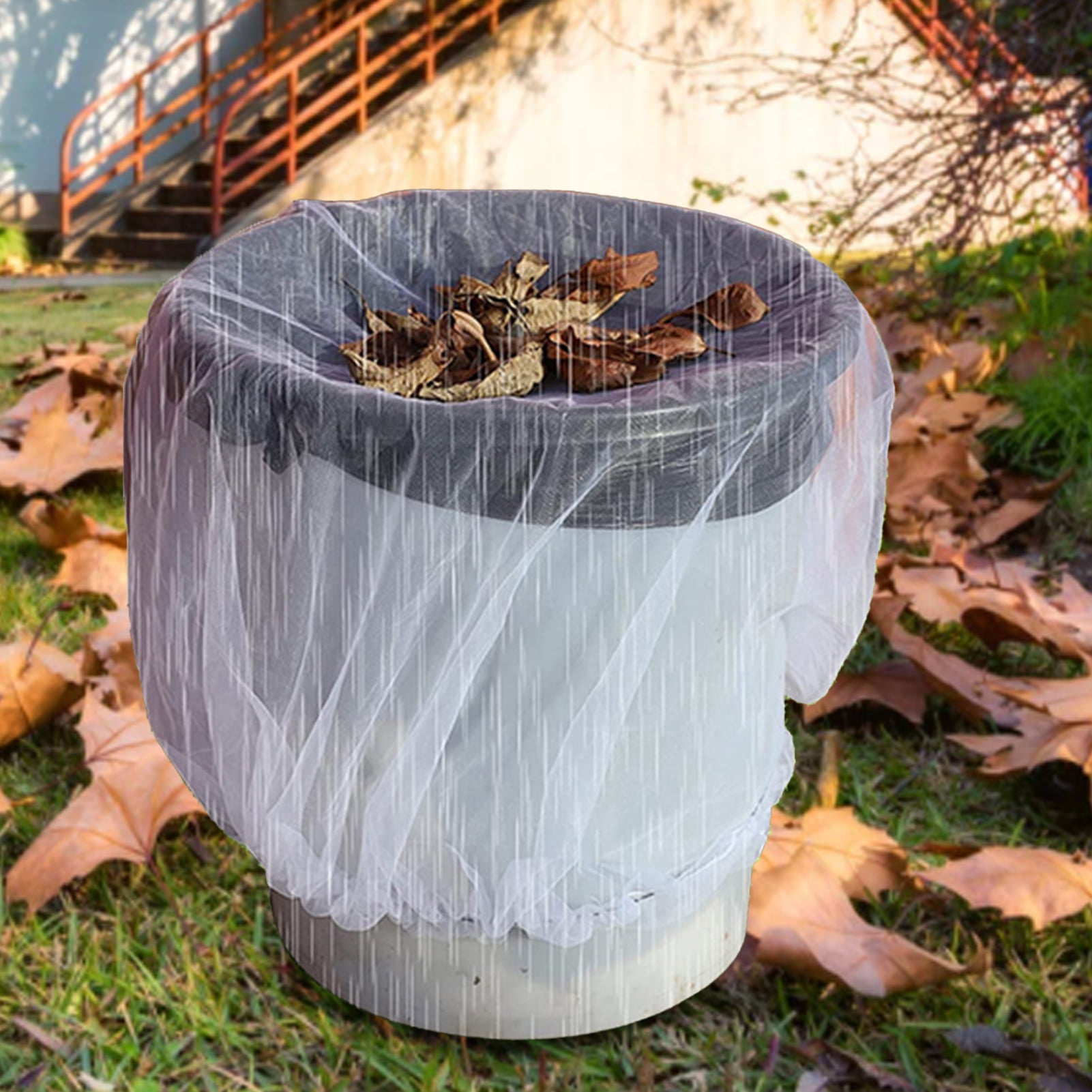Cheers.US Mesh Cover for Rain Barrels, Rain Bucket Cover Rain Barrels