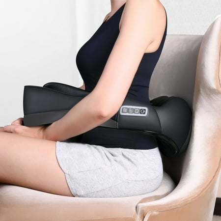 Shiatsu Back and Neck Massager Foot Massager with Heat Deep Kneading Massage for Neck, Back, Shoulder, Use at Home, Car, Office