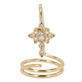 thumbnail image 1 of Anillo de cobre galvanizado para uñas de mujer, moderno accesorio para decoración de uñas, dorado, 1 of 14