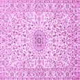 thumbnail image 1 of Ahgly Company Indoor Square Medallion Pink Traditional Area Rugs, 8' Square, 1 of 4