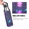 thumbnail image 4 of Yayeee 20oz Insulated Water Bottle Double Wall Stainless Steel with Flip Straw Lid, Pink Neon Road, 4 of 7