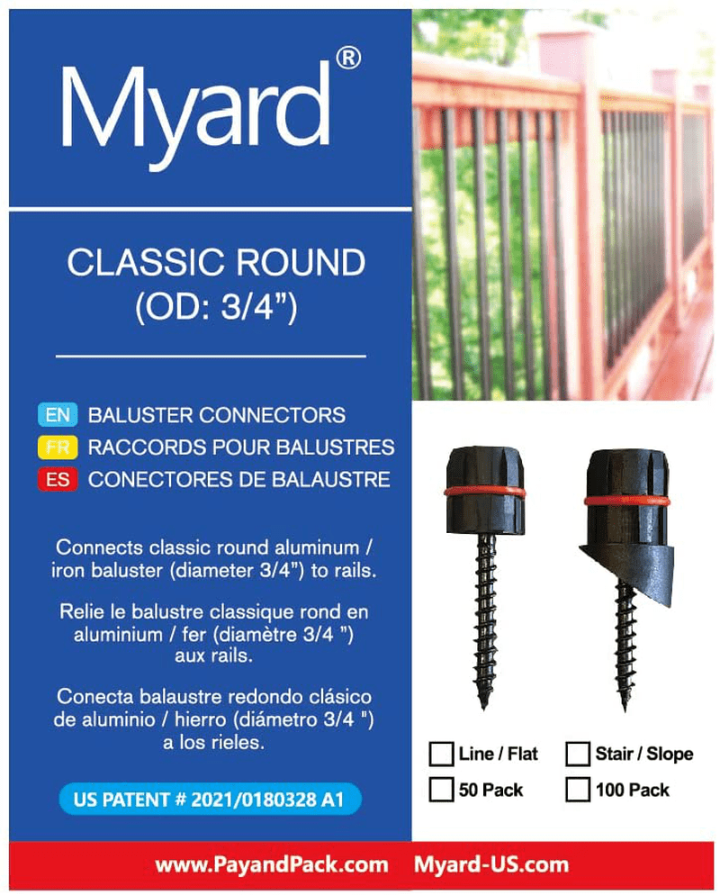 Baluster Connector Pack of 50 Fence and Deck Rite Secured and helps with holding the integrity of your railing over time