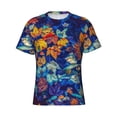 thumbnail image 3 of Naloa Colorful Fall Leaves Men's T-Shirt Sport T-shirt Men's Basic Tee Casual Men's Shirt, Round Neck, Short Sleeves - Large, 3 of 5