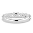 thumbnail image 6 of ESTE ORIGIN 3mm 1.00Ct Lab Grown Half Eternity Ring, 10-Diamond Band in 14K White Gold for Women, 6 of 7
