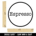 thumbnail image 2 of Espresso Typewriter Coffee Label Self-Inking Rubber Stamp Ink Stamper - Fuchsia Ink - Mini 1/2 Inch, 2 of 7