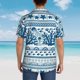 thumbnail image 4 of Balery Sea Underwater Jellyfish Camisas hawaianas de manga corta para hombre, camisas playeras de corte holgado, camisas de vacaciones con botones,XX-Large, 4 of 7