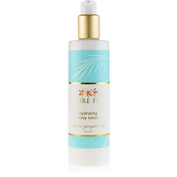 Pure Fiji Hydrating Body Lotion - Moisturizing Organic Body Lotion, White Gingerlily, 12 oz