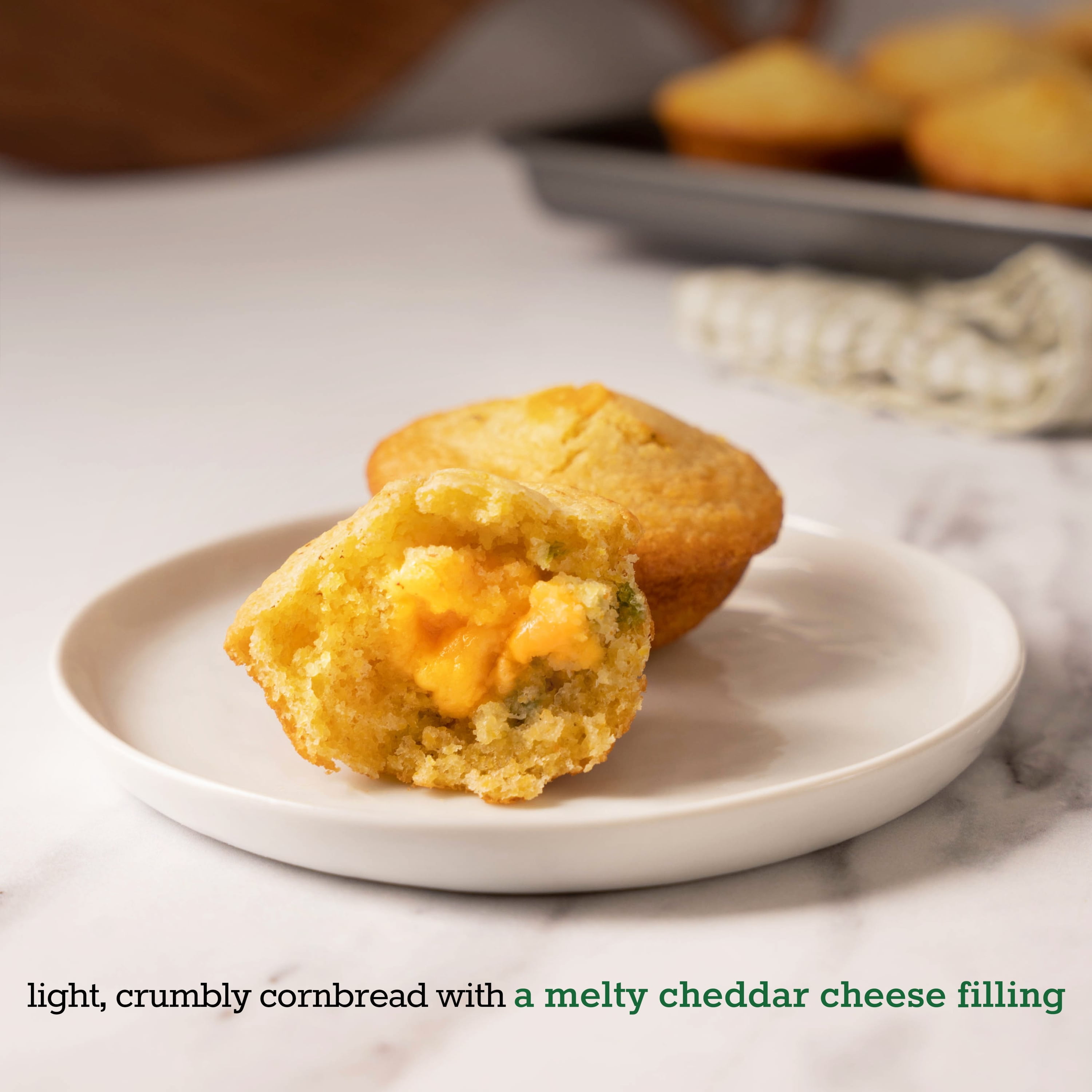 Sister Schubert’s Jalapeño & Cheddar Cornbread Bites, 8oz.